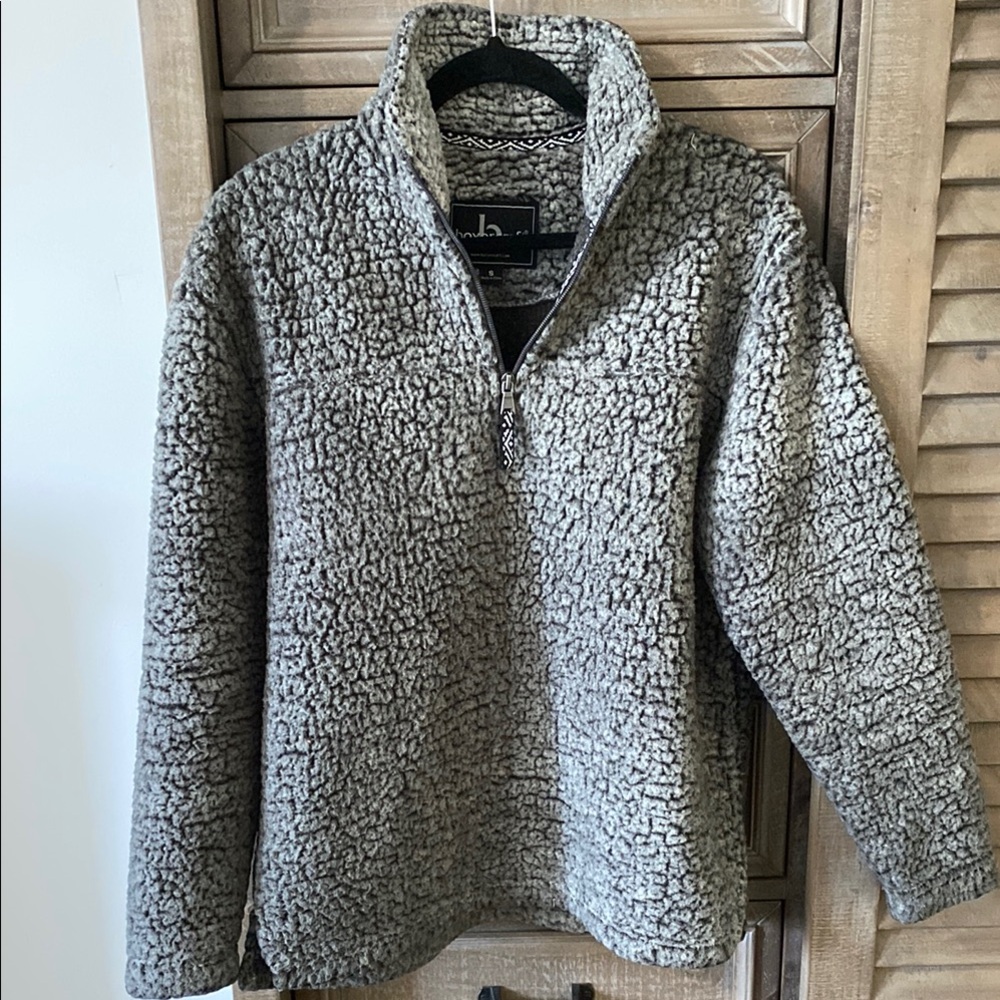 Women's Gray Sherpa Sweater